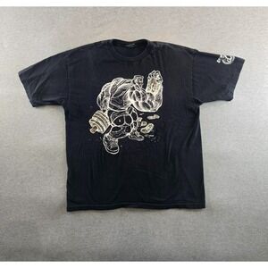 Vtg Otomix T-Shirt Mens XL Black Martial Arts Weightlifting Graphic Made USA 90s